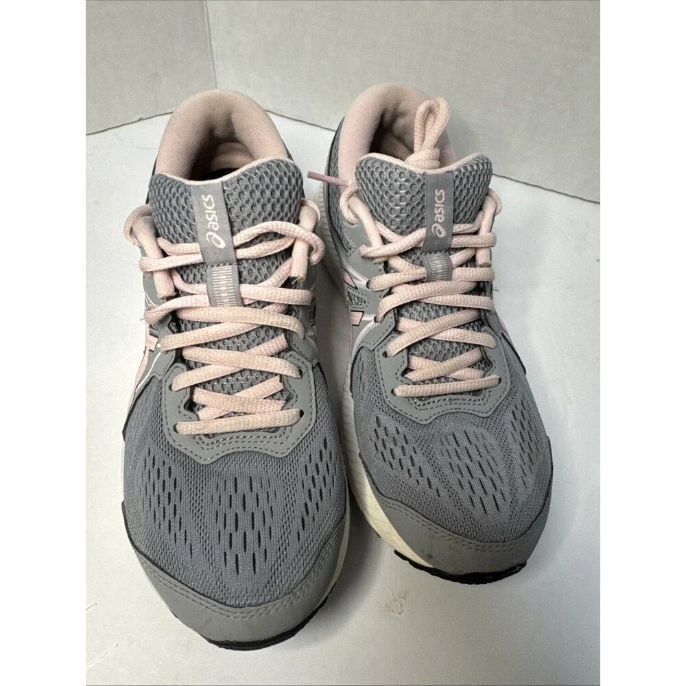 ASICS Gel-Contend 7 Women’s Size 8 Wide Gray Pink Running Shoes 1012A910